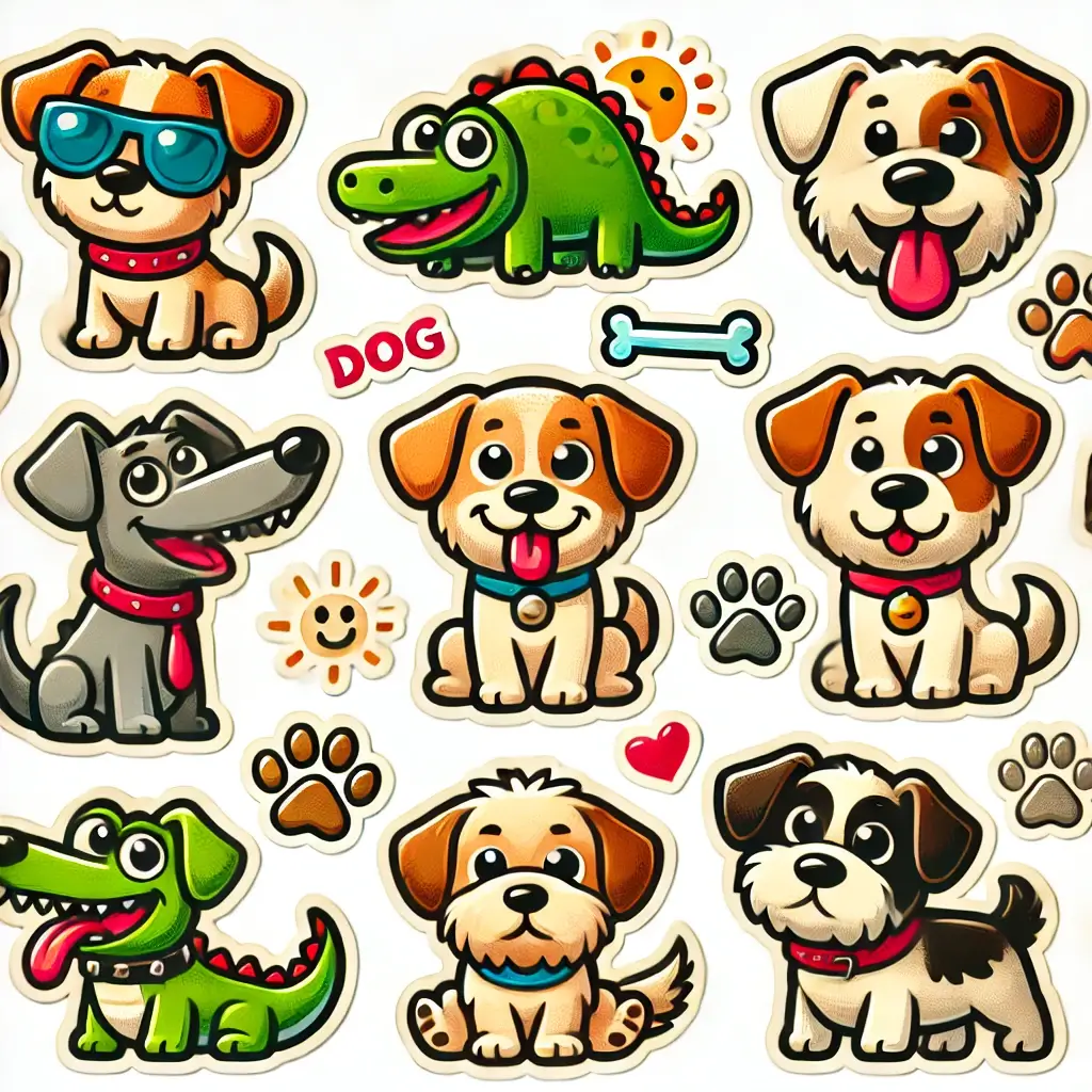 Dog Stickers | Print custom dog stickers | Estickers Australia