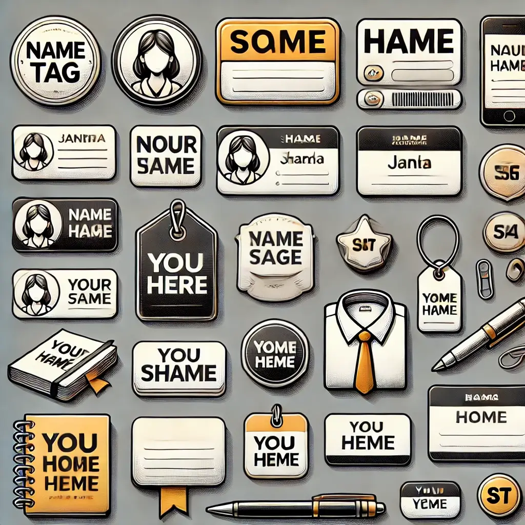 Custom Name Tag Stickers | Estickers Australia
